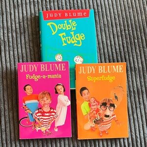 Judy Blume young teen Book Trio - Teal, Pink, Orange Covers